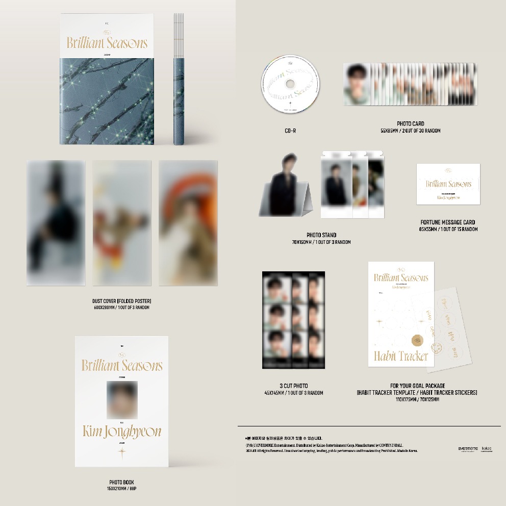 微音樂💃預購 金鍾炫 KIM JONG HYEON (NU＇EST)- BRILLIANT SEASONS 迷你二輯-細節圖2