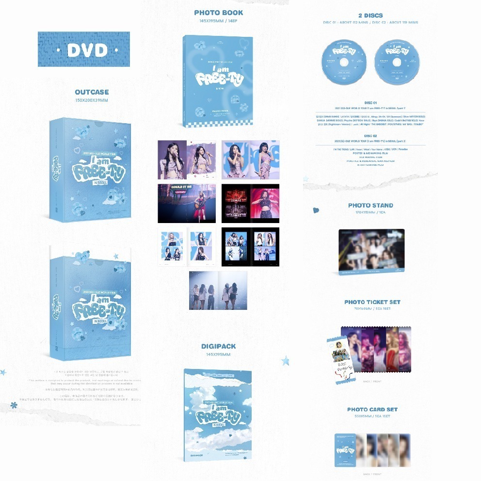 微音樂💃預購 (G)I-DLE - 2023 世界巡迴演唱會 [I AM FREE-TY]DVD 藍光-細節圖2