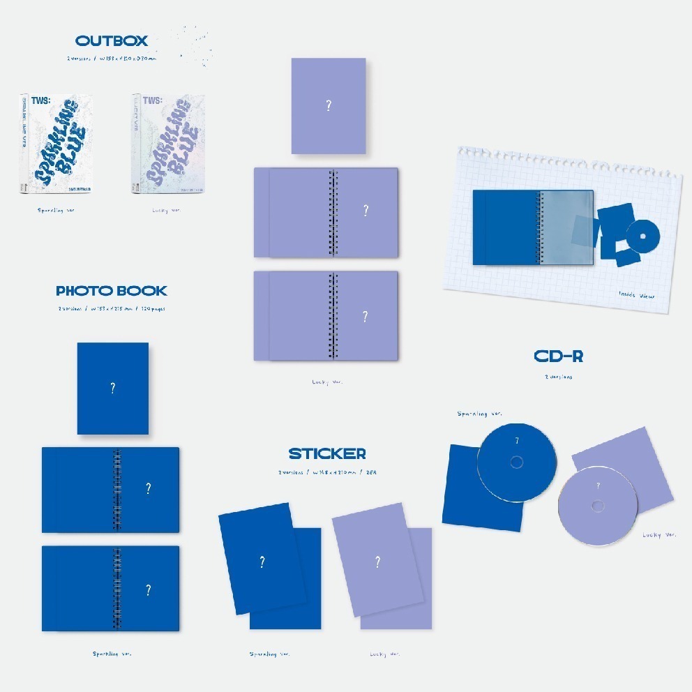 微音樂💃一般通路現貨 TWS -1ST MINI ALBUM [SPARKLING BLUE] 迷你一輯-細節圖2