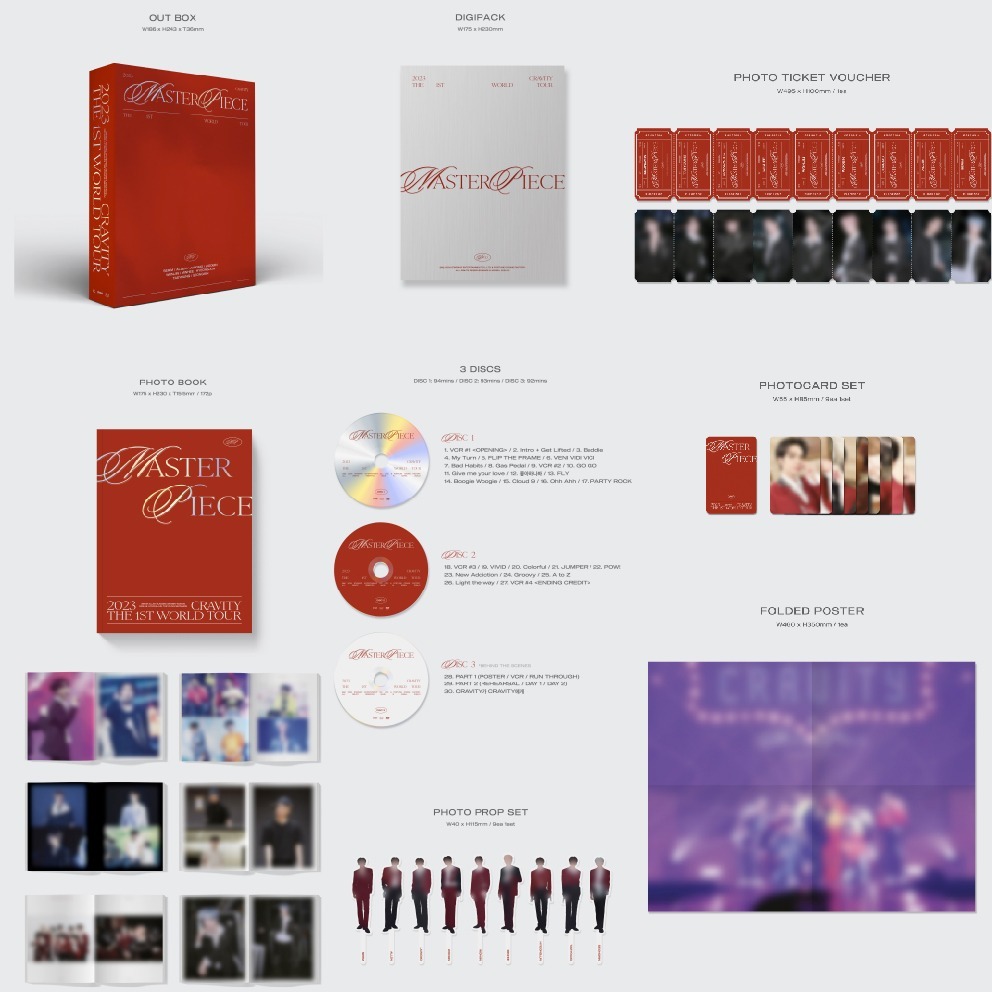 微音樂💃通路特典 CRAVITY - 2023 首次世巡演唱會 [MASTERPIECE] DVD KIT-細節圖2
