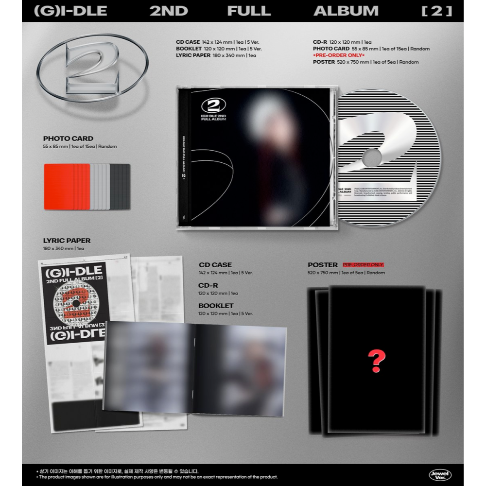 微音樂💃部分現貨  (G)I-DLE - VOL.2 [2] 正規二輯-細節圖5