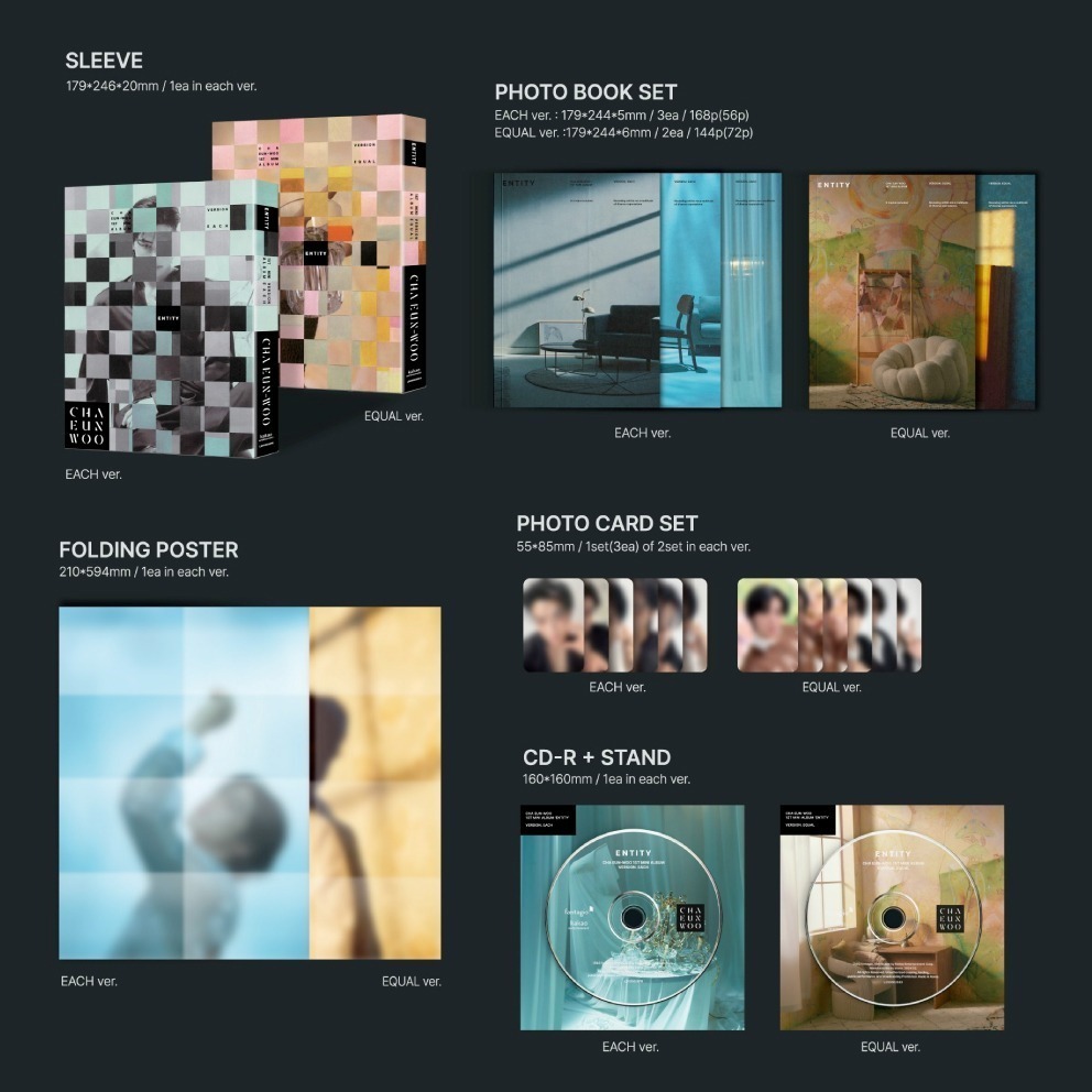 微音樂💃現貨 車銀優 CHA EUN WOO - 1ST MINI [ENTITY] 迷你一輯-細節圖2