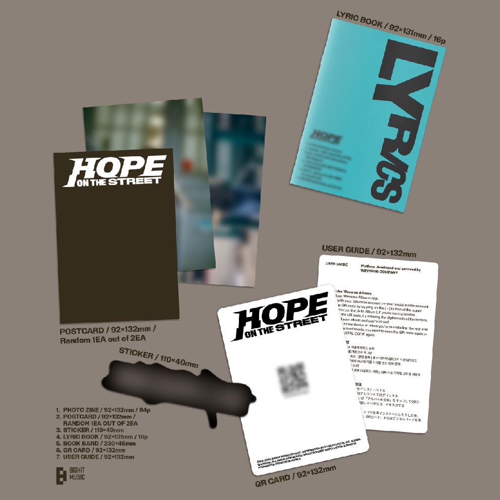 微音樂💃預購/通路2.22預購截止 鄭號錫 J-HOPE - HOPE ON THE STREET 正規一輯-細節圖7