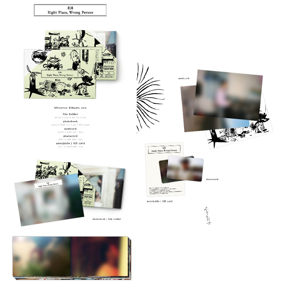 微音樂💃預購/通路特典 金南俊 RM(BTS) - [RIGHT PLACE, WRONG PERSON]-細節圖4