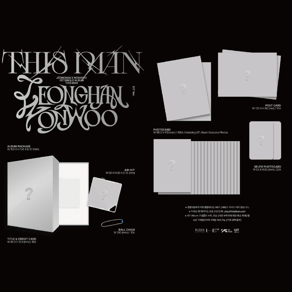 微音樂💃現貨 淨漢X圓佑 JEONGHANXWONWOO (SEVENTEEN)  [THIS MAN]-細節圖3