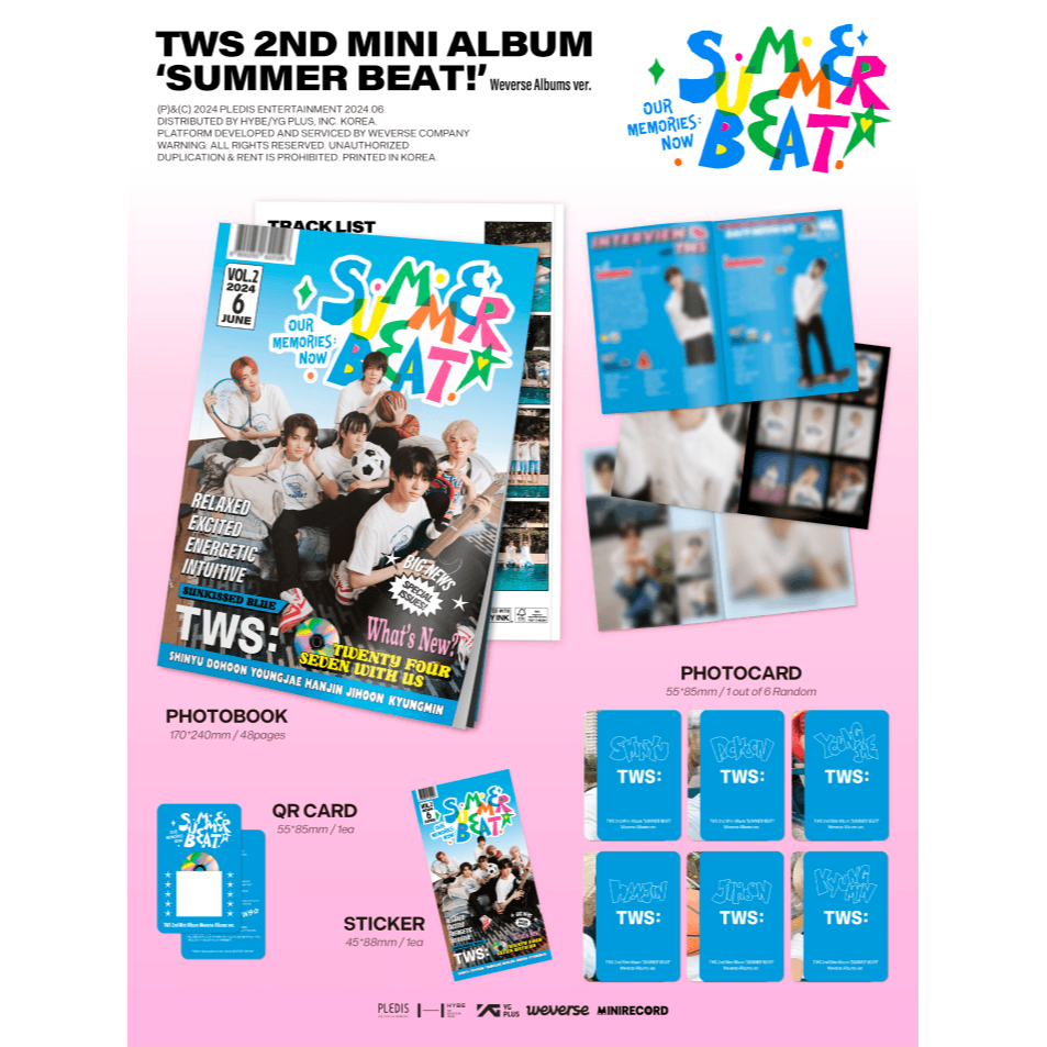 微音樂💃通路特典 TWS - 2ND MINI ALBUM ＇SUMMER BEAT!＇ 迷你二輯-細節圖5