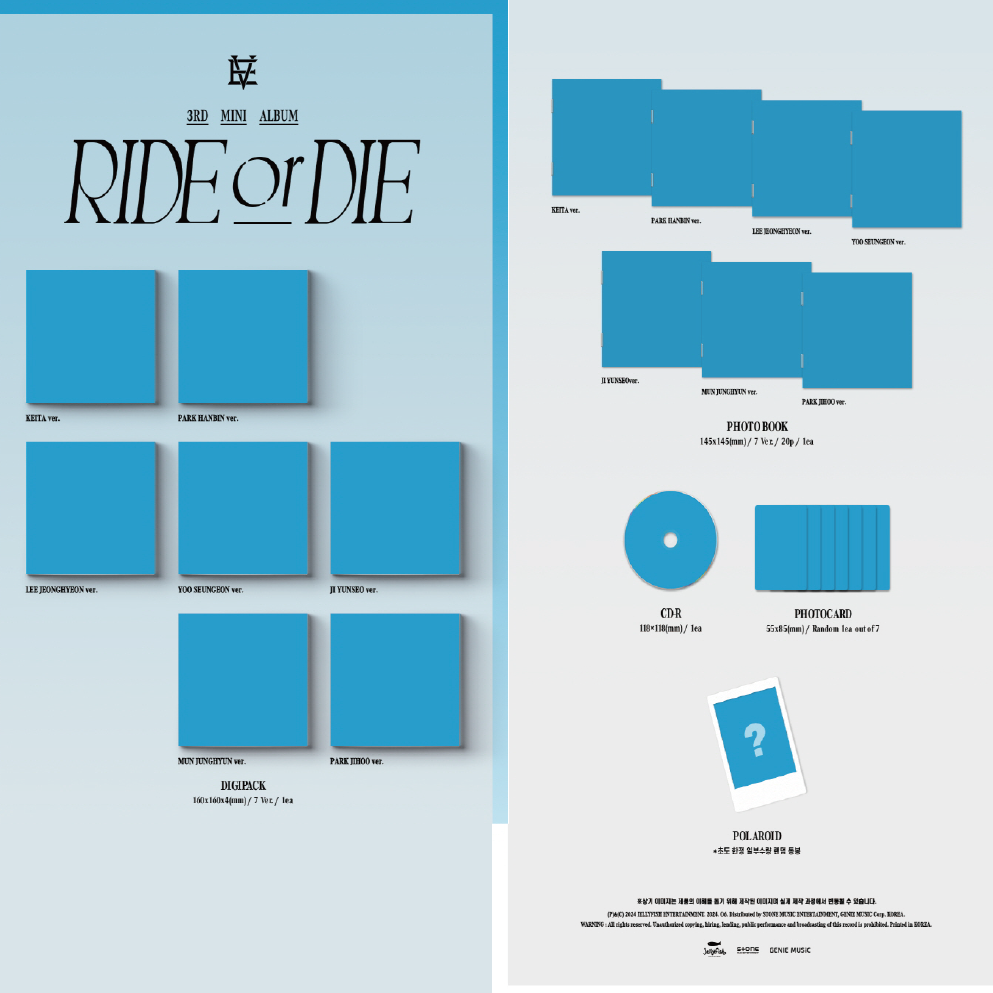 微音樂💃預購 EVNNE -RIDE or DIE（3RD MINI ALBUM）迷你三輯-細節圖4