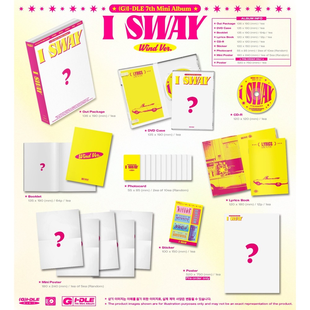 微音樂💃通路特典 (G)I-DLE - 7TH MINI ALBUM [I SWAY] 迷你七輯-細節圖3
