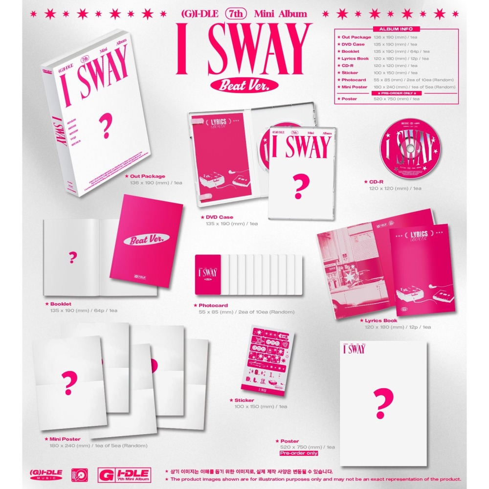 微音樂💃通路特典 (G)I-DLE - 7TH MINI ALBUM [I SWAY] 迷你七輯-細節圖5