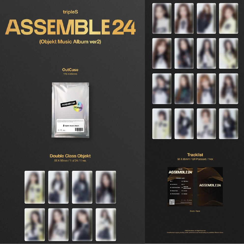 微音樂💃預購 TRIPLES - [ASSEMBLE24] (OBJEKT MUSIC ALBUM VER2)-細節圖2