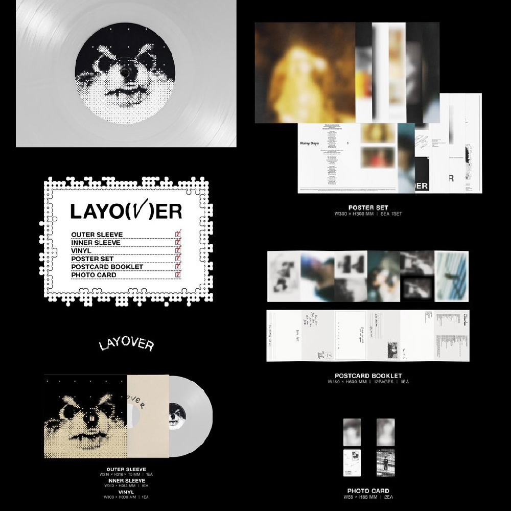 微音樂💃預購截止8.20 金泰亨 V - LAYOVER [LP] 黑膠唱片 限量版-細節圖2