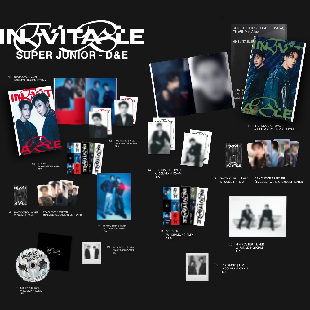 微音樂💃預購/通路特典 SUPER JUNIOR-D&E -  [INEVITABLE] 迷你六輯-細節圖2