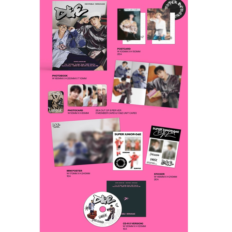 微音樂💃預購/通路特典 東海&銀赫 SUPER JUNIOR-D&E - [INEVITABLE] 迷你六輯 改版-細節圖2