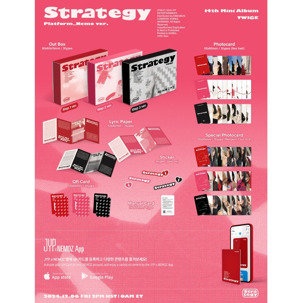 微音樂💃*NEMO版* TWICE - STRATEGY  迷你十四輯-細節圖2