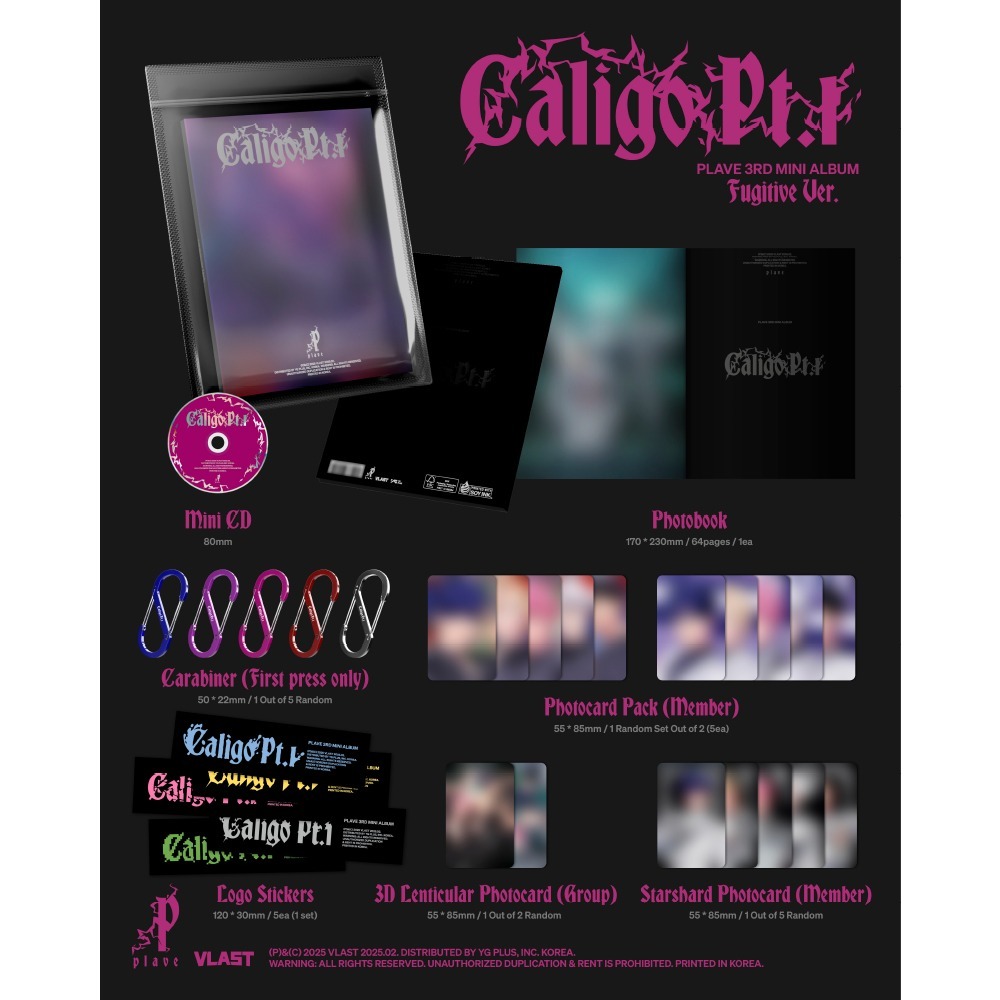 微音樂💃預購/通路特典 PLAVE - 3RD MINI ALBUM [CALIGI PT.1] 迷你三輯-細節圖2