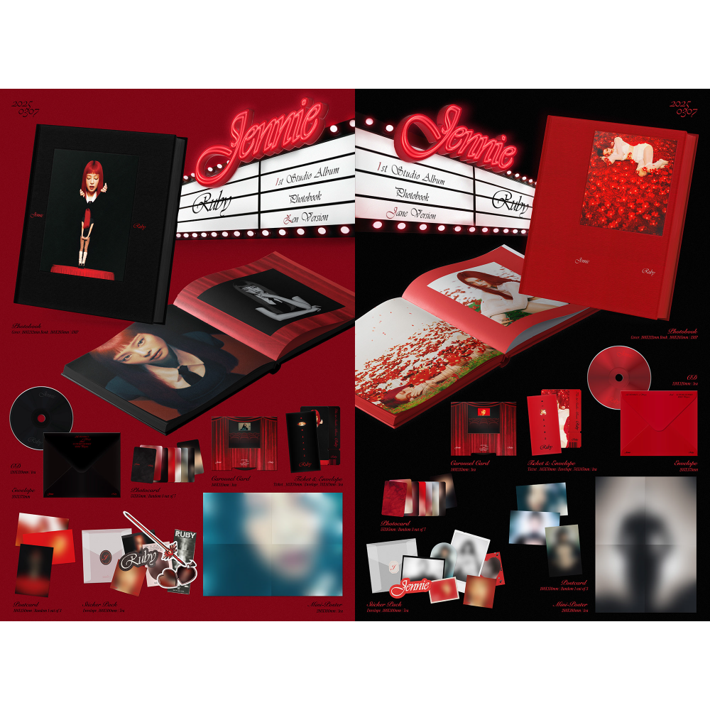 微音樂💃預購/通路特典 金珍妮 JENNIE (BLACKPINK) -  [RUBY] 正規一輯-細節圖2