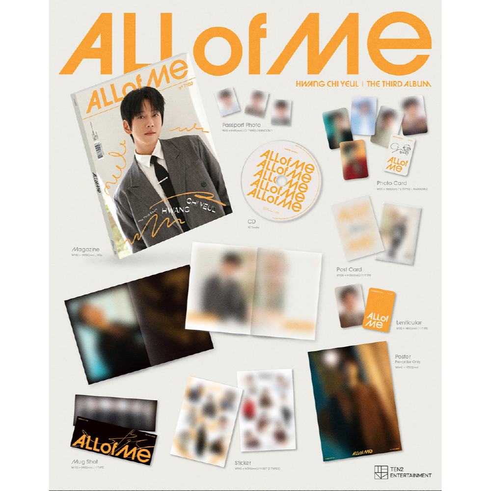 微音樂💃預購 黃致列 HWANG CHI YEUL - 3RD ALBUM [ALL OF ME] 正規三輯-細節圖2