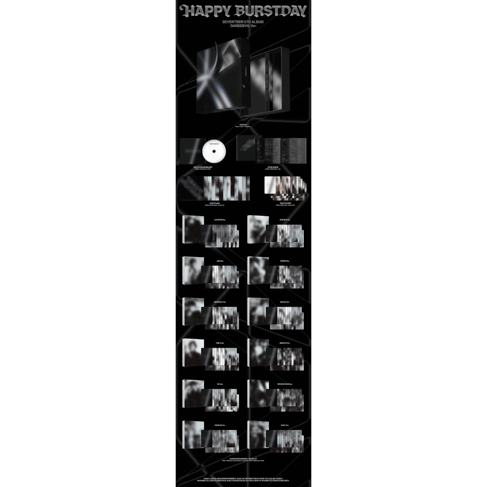 微音樂💃預購/通路特典 *DAREDEVIL版*SEVENTEEN - HAPPY BURSTDAY 正規五輯-細節圖2