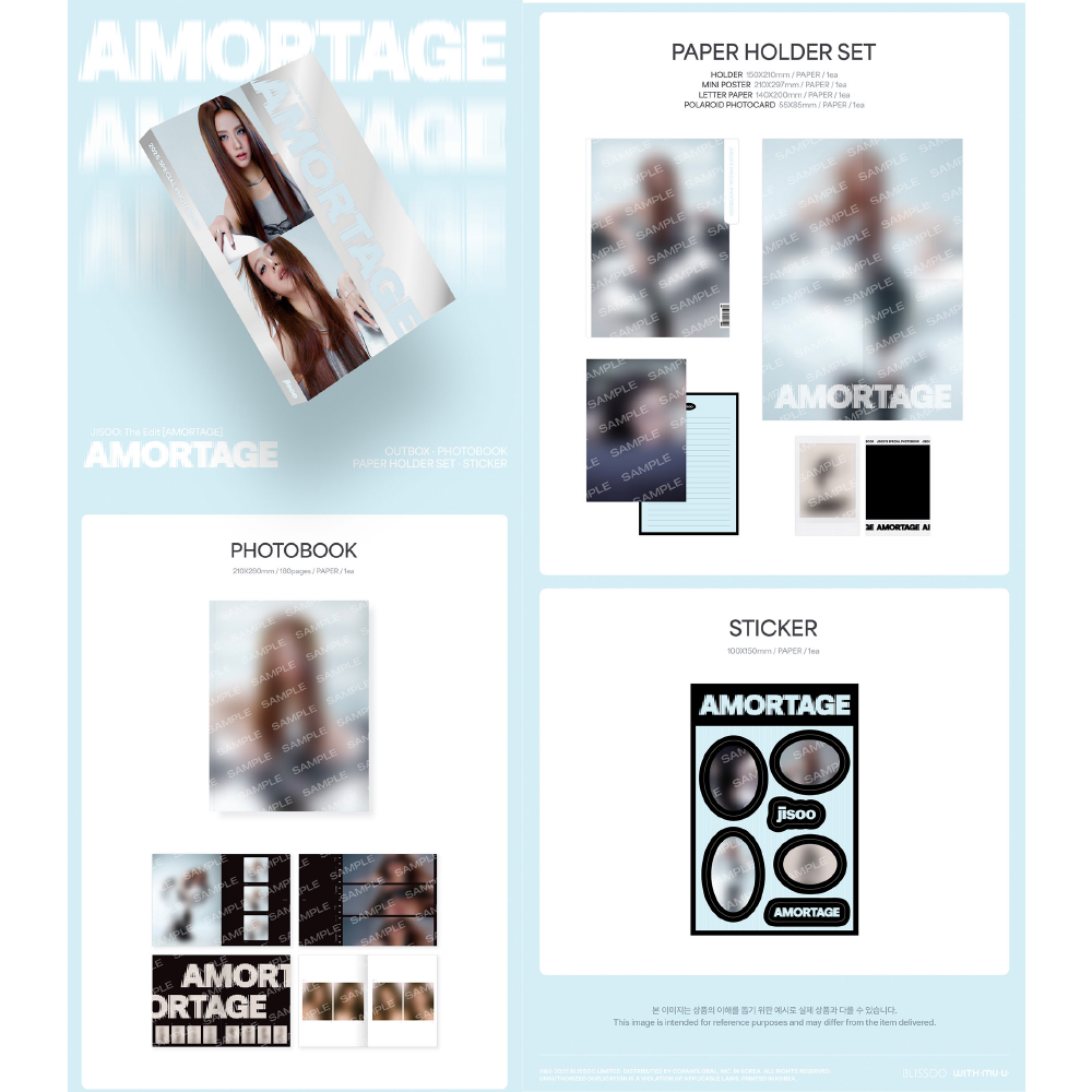 微樂客💃預購 金智秀 (BLACKPINK) JISOO - THE EDIT [AMORTAGE] 寫真書-細節圖2
