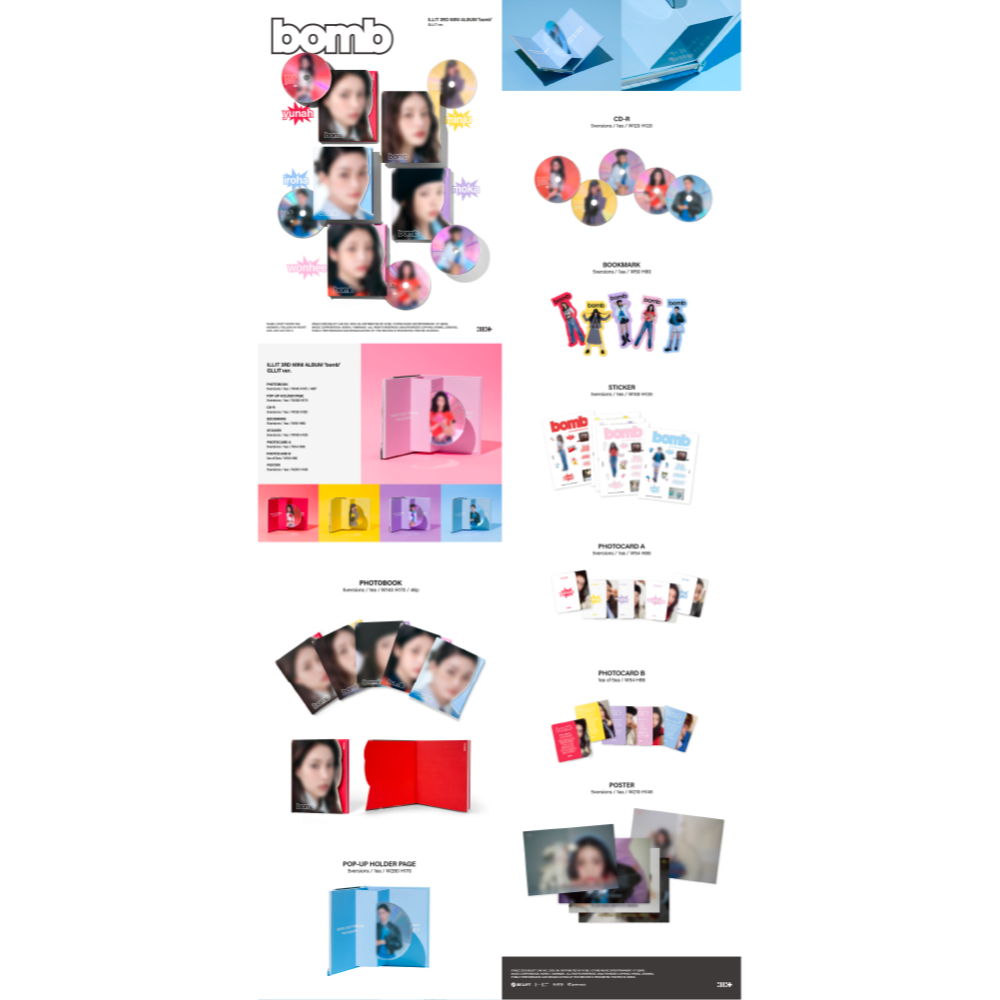 微樂客💃預購/通路特典 ILLIT - 3RD MINI ALBUM [BOMB] 迷你三輯-細節圖2