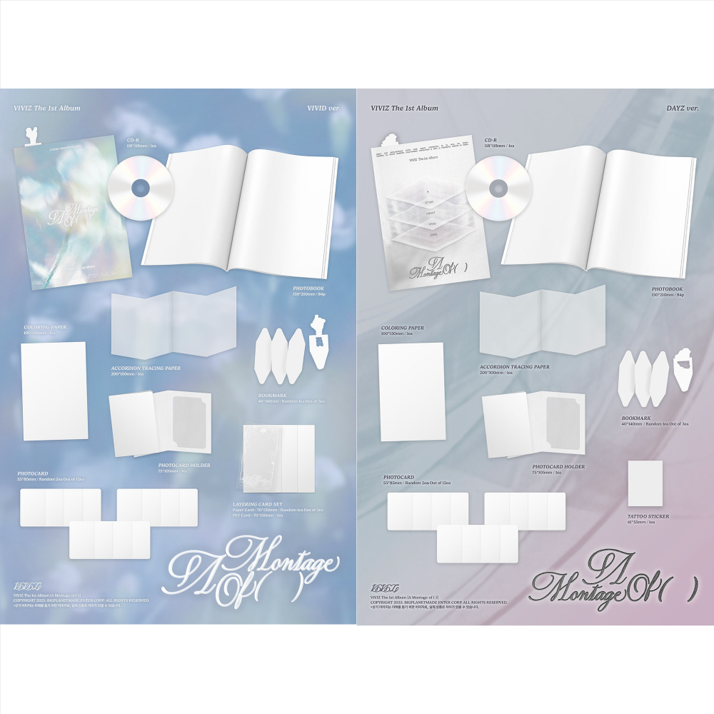 微樂客💃現貨 VIVIZ - [A MONTAGE OF ( )] 正規一輯-細節圖2