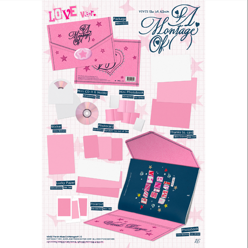 微樂客💃現貨 VIVIZ - [A MONTAGE OF ( )] 正規一輯-細節圖4