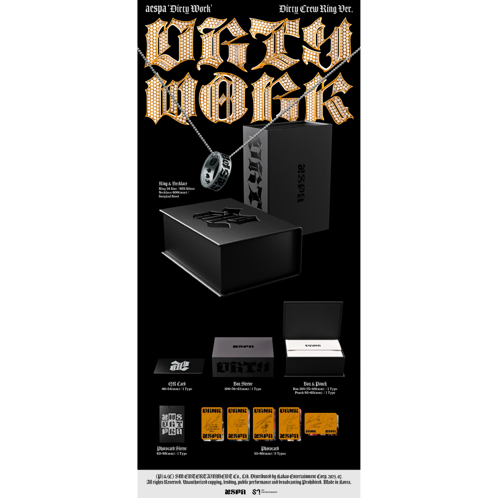 微樂客💃下單前請先看賣場說明 *限量版* AESPA - SINGLE [DIRTY WORK]-細節圖2