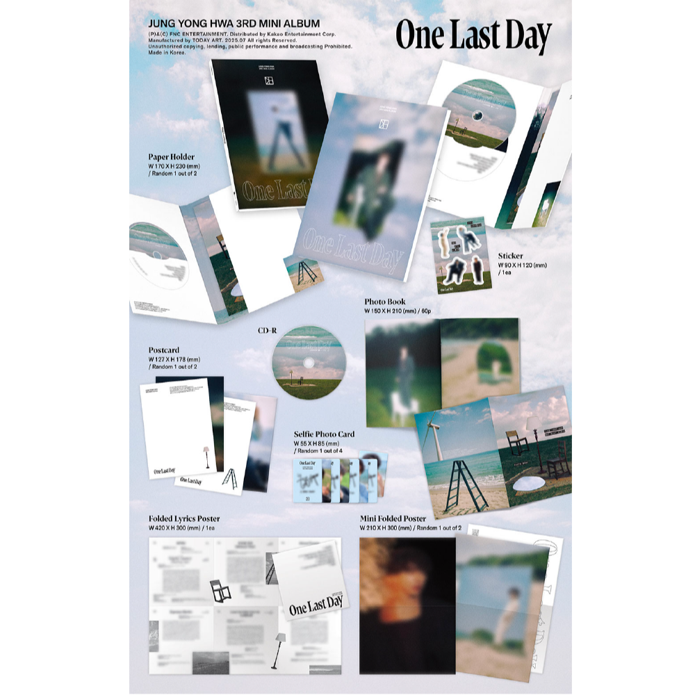 微樂客💃預購/通路特典 鄭容和 JUNG YONG HWA (CNBLUE) - [ONE LAST DAY]-細節圖4