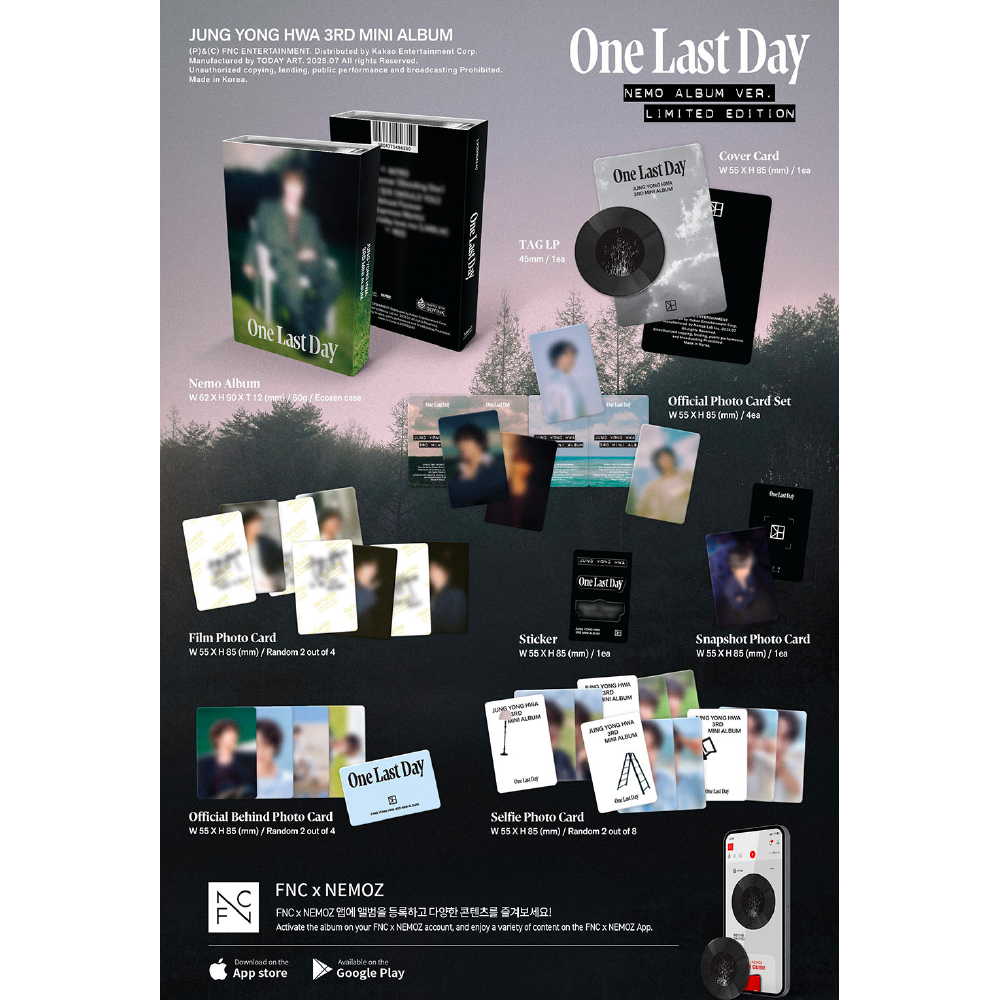 微樂客💃通路特典 鄭容和 JUNG YONG HWA (CNBLUE) - [ONE LAST DAY]-細節圖2