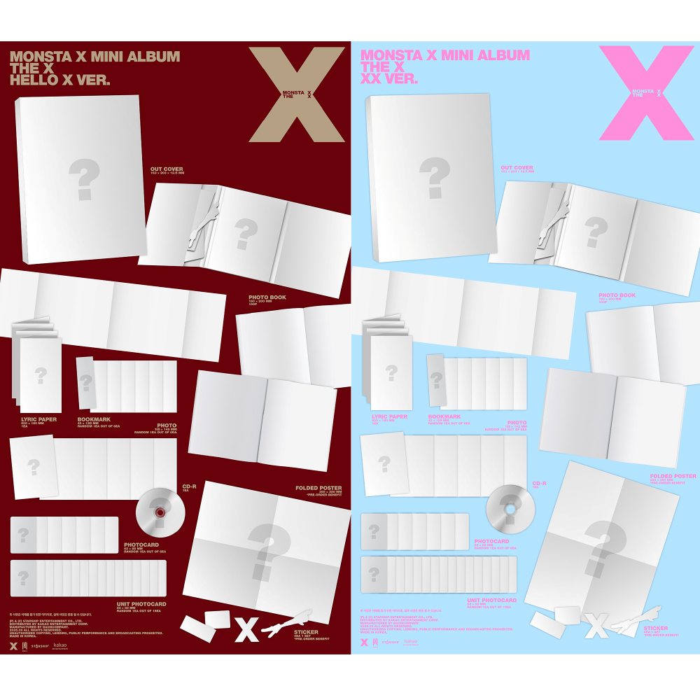 微樂客💃預購 MONSTA X - 13TH MINI ALBUM [THE X] 迷你十三輯-細節圖2