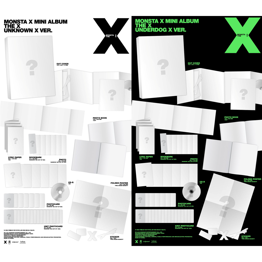 微樂客💃MONSTA X - 13TH MINI ALBUM [THE X] 迷你十三輯-細節圖3