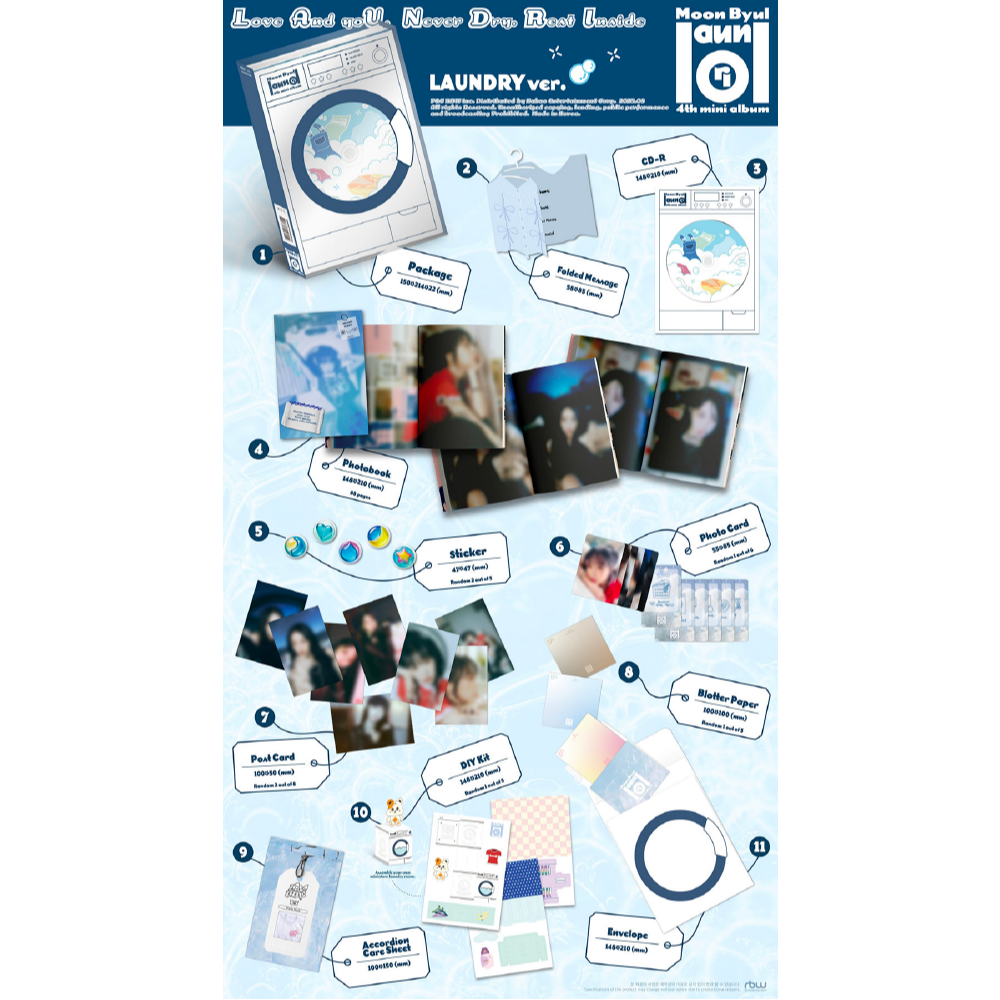 微樂客💃預購/通路特典 玟星 MOON BYUL (MAMAMMOO)  -  [LAUNDRI] 迷你四輯-細節圖2