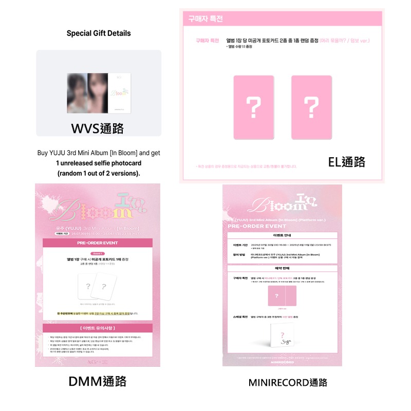 微樂客💃預購/通路特典 崔裕娜 YUJU (GFRIEND) - IN BLOOM] 迷你三輯-細節圖4