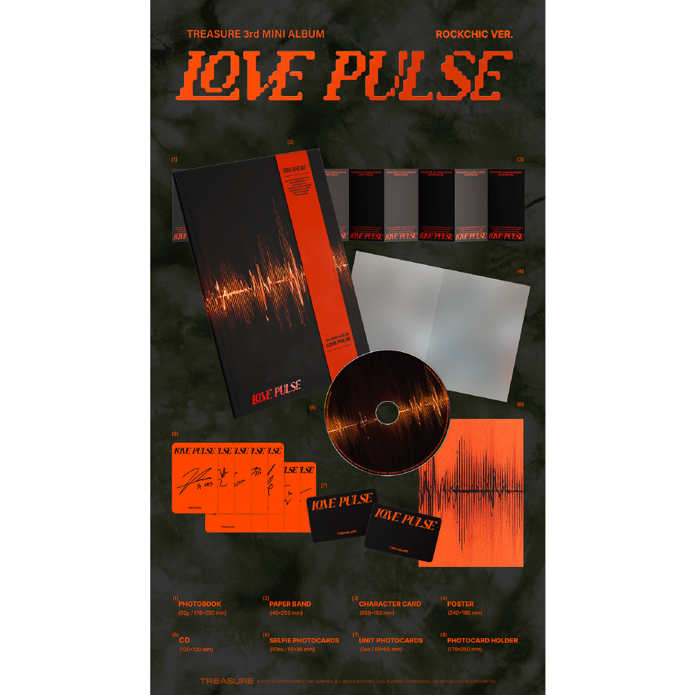 微樂客💃預購/通路特典 TREASURE - 3RD MINI ALBUM [LOVE PULSE] 迷你三輯-細節圖4