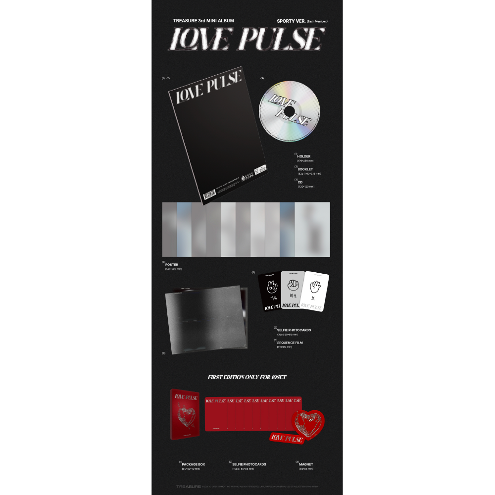 微樂客💃預購/通路特典 TREASURE - 3RD MINI ALBUM [LOVE PULSE] 迷你三輯-細節圖5