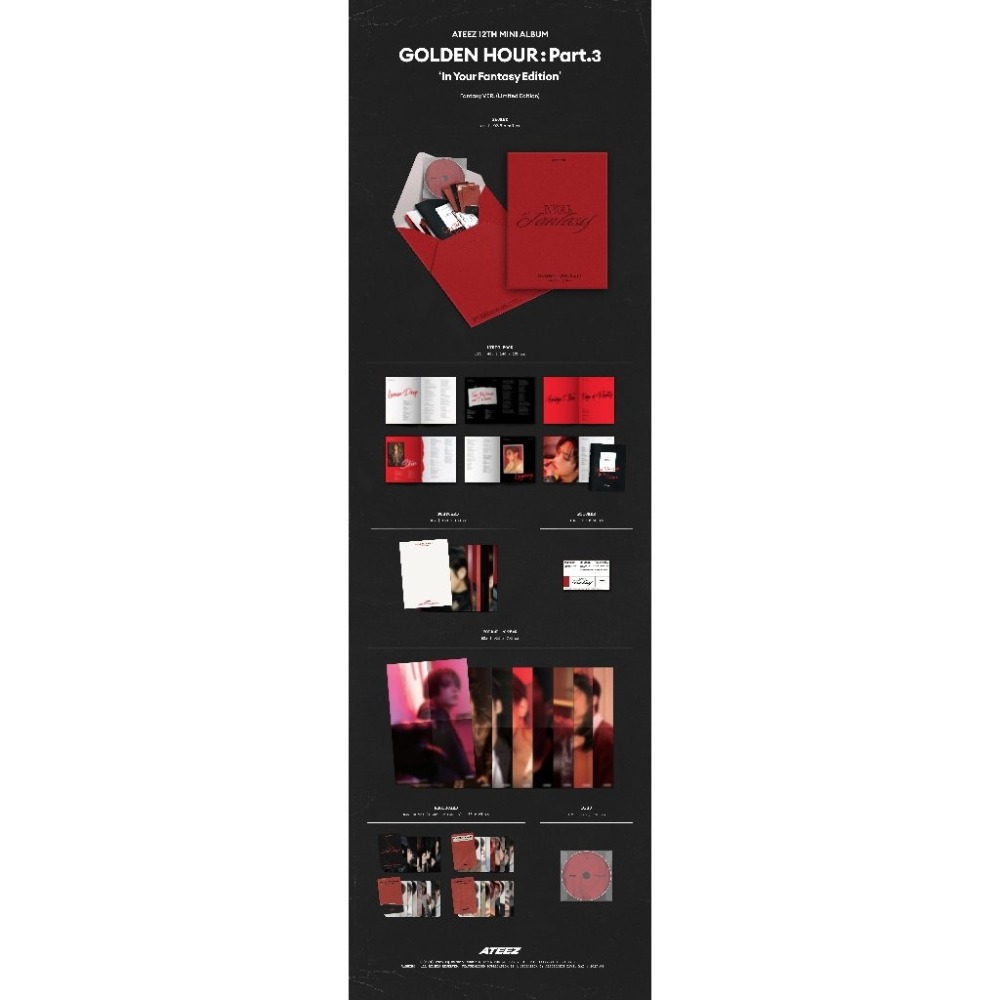 微樂客💃預購/通路特典 限量CD版 ATEEZ [GOLDEN HOUR PT.3 IN YOUR FANTASY]-細節圖2