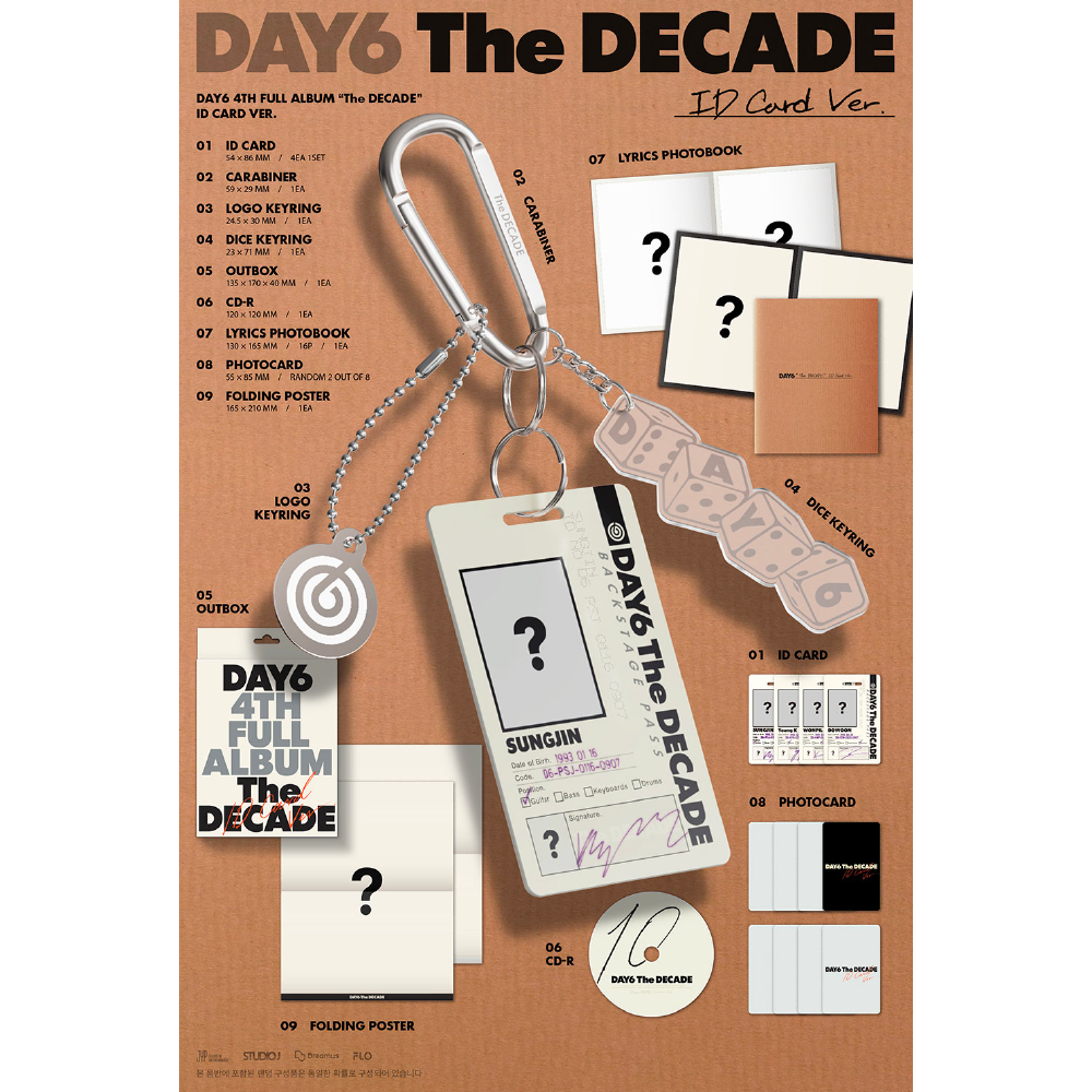 微樂客💃預購/通路特典 DAY6 - 4TH ALBUM [THE DECADE] 正規四輯-細節圖2