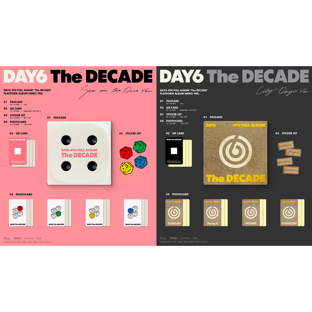 微樂客💃通路特典 DAY6 - 4TH ALBUM [THE DECADE] 正規四輯-細節圖3