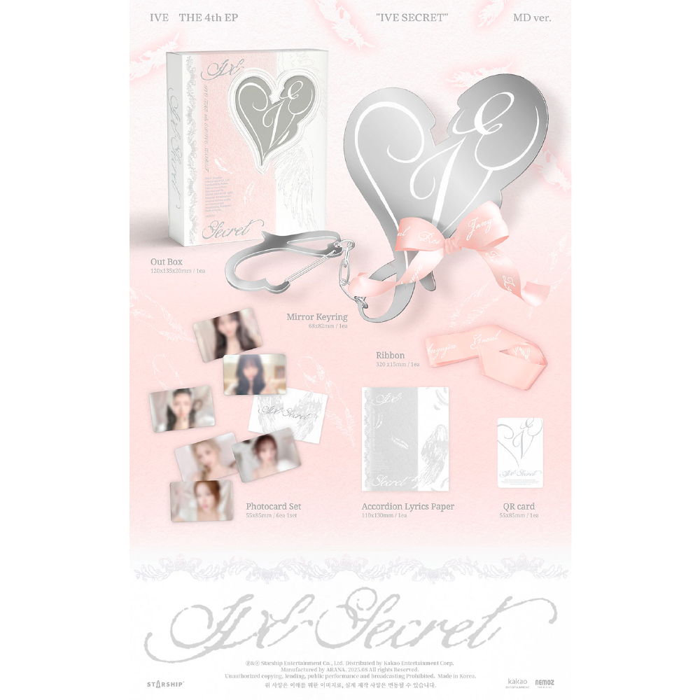 微樂客💃預購 *限量版* IVE - THE 4TH EP [IVE SECRET]-細節圖2