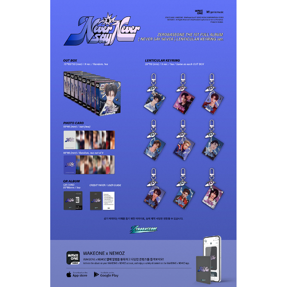 微樂客💃預購 *LENTICULAR&SCENTS版* ZEROBASEONE [NEVER SAY NEVER]-細節圖3