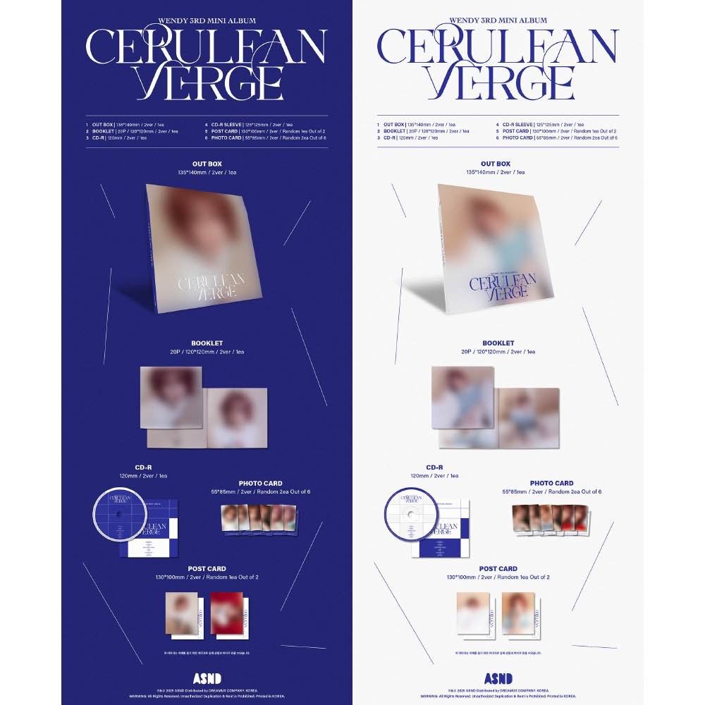 微樂客💃預購/通路特典 孫承完 WENDY ( RED VELVET ) - [CERULEAN VERGE]-細節圖2