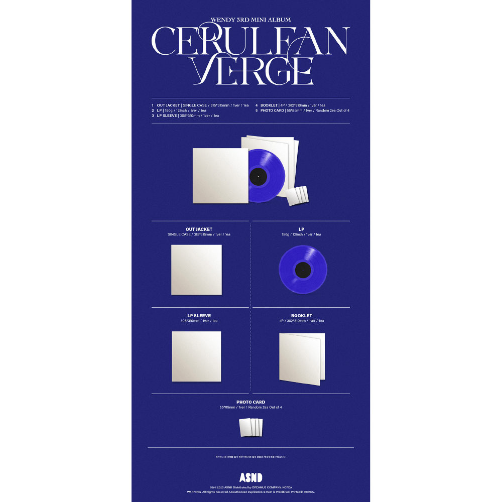 微樂客💃預購/通路特典 孫承完 WENDY ( RED VELVET ) - [CERULEAN VERGE]-細節圖3