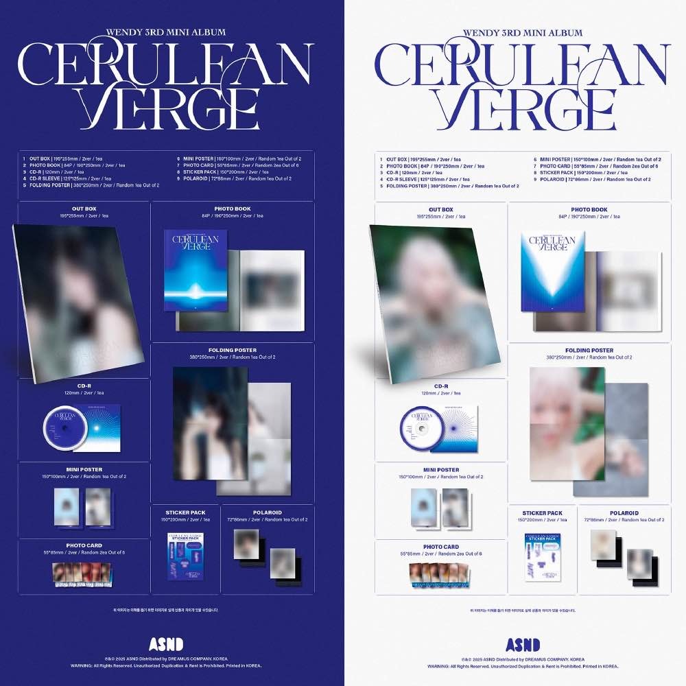 微樂客💃預購/通路特典 孫承完 WENDY ( RED VELVET ) - [CERULEAN VERGE]-細節圖4