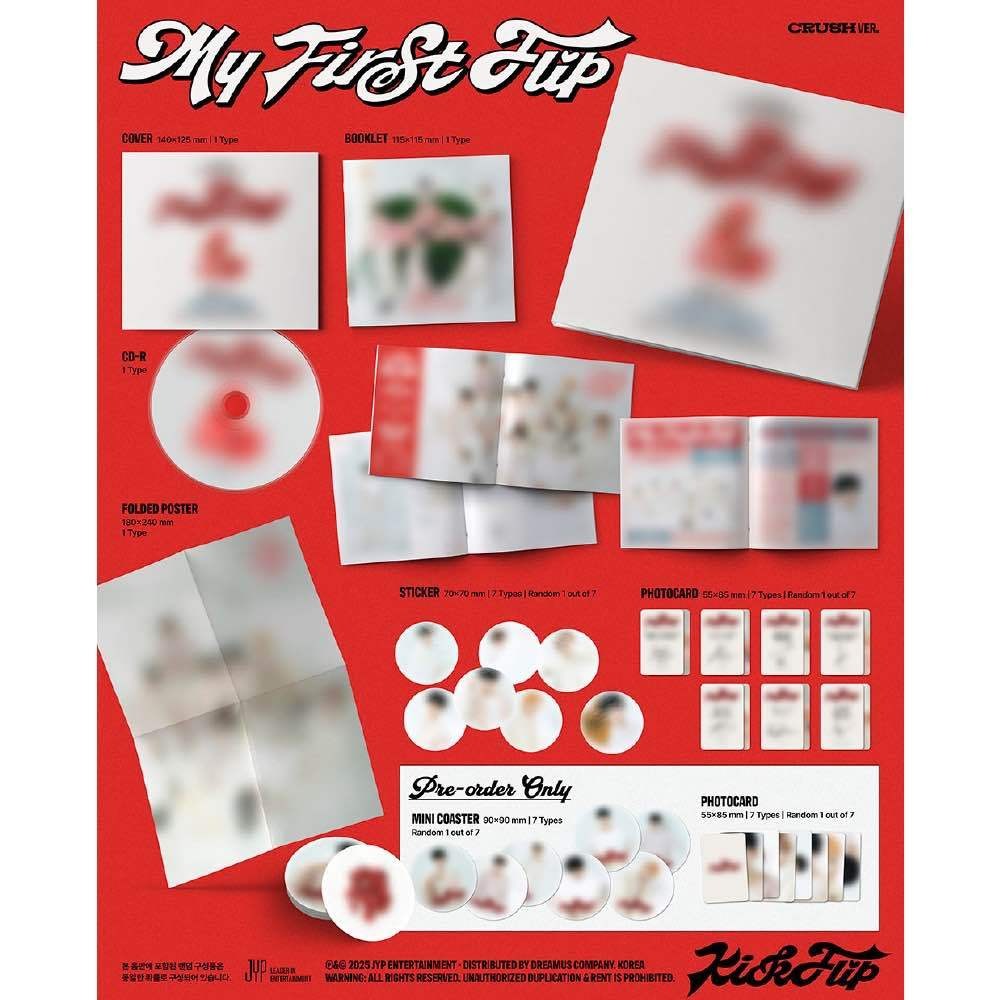 微樂客💃預購 KICKFLIP - 3RD MINI ALBUM [MY FIRST FLIP] 迷你三輯-細節圖3