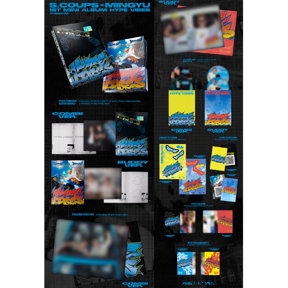 微樂客💃預購/通路特典 S.COUPS&MINGYU ( SEVENTEEN ) - [HYPE VIBES]-細節圖2