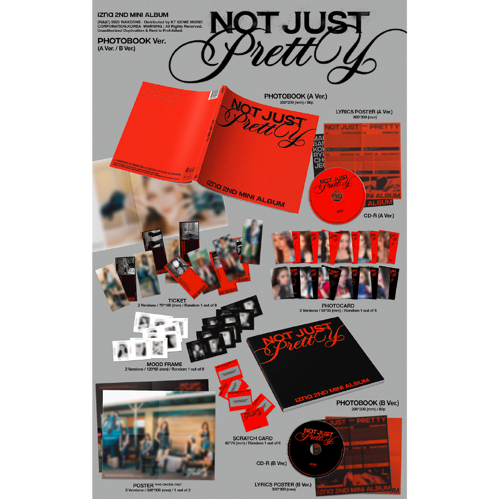 微樂客💃預購/通路特典 IZNA - 2ND MINI ALBUM[NOT JUST PRETTY] 迷你二輯-細節圖2