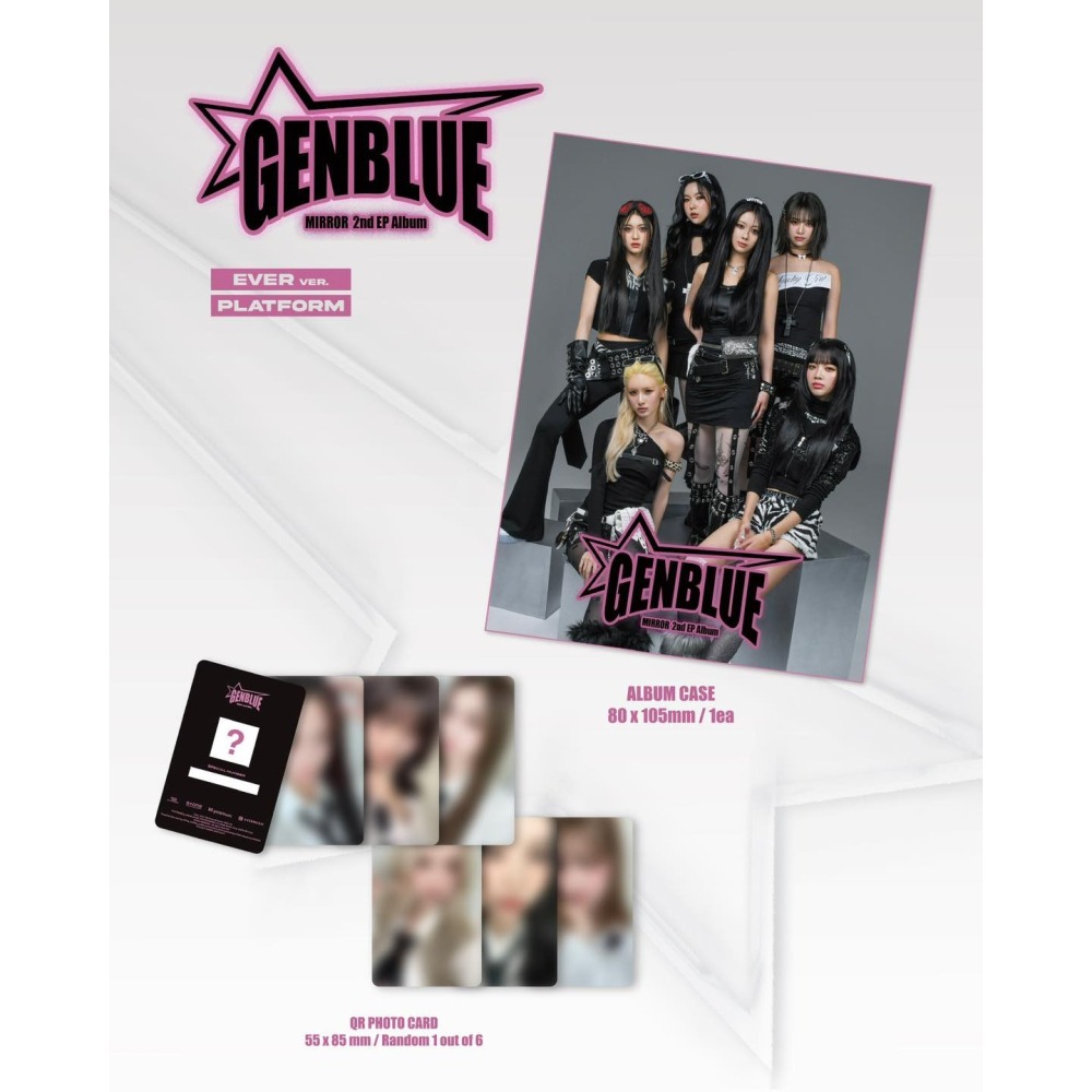 微樂客💃預購 GENBLUE - 2ND EP ALBUM [MIRROR] EP二輯-細節圖4