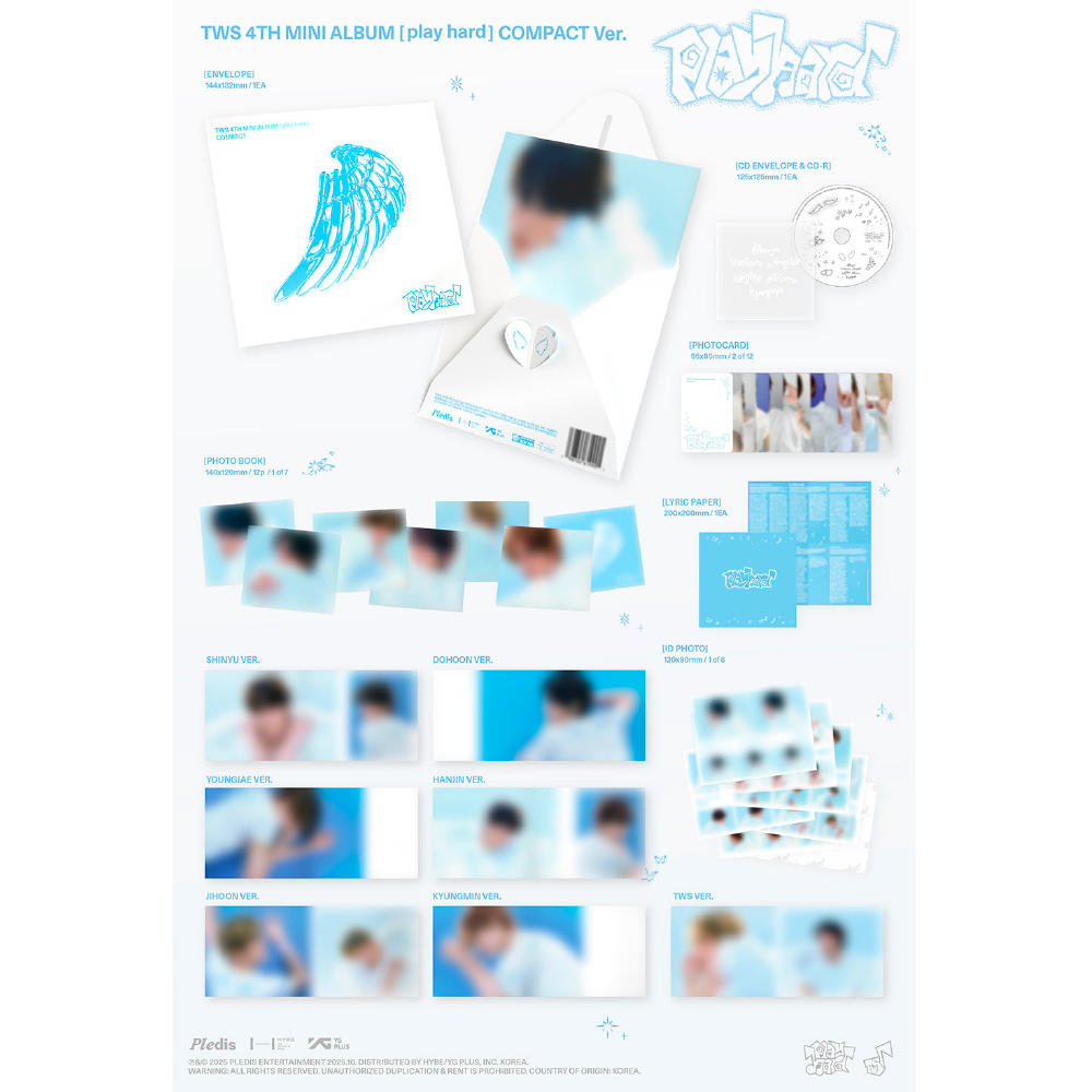 微樂客💃預購/通路特典/COM版可選成員 TWS - 4TH MINI ALBUM [PLAY HARD] 迷你四輯-細節圖3