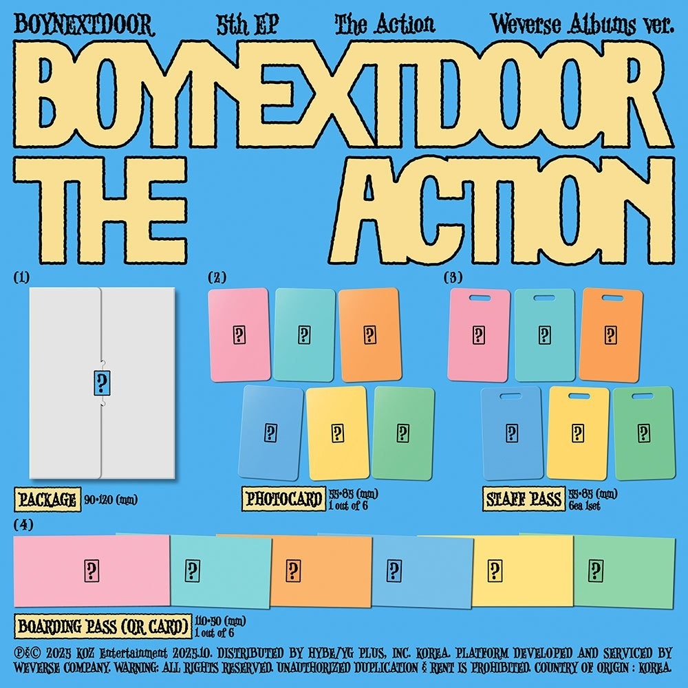 微樂客💃通路特典  BOYNEXTDOOR - 5TH EP [THE ACTION]-細節圖5
