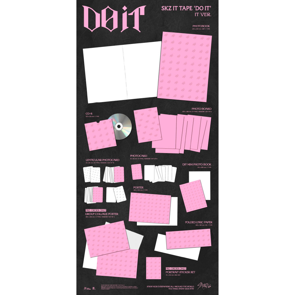 微樂客💃預購/通路特典 STRAY KIDS - SKZ IT TAPE [DO IT]-細節圖2